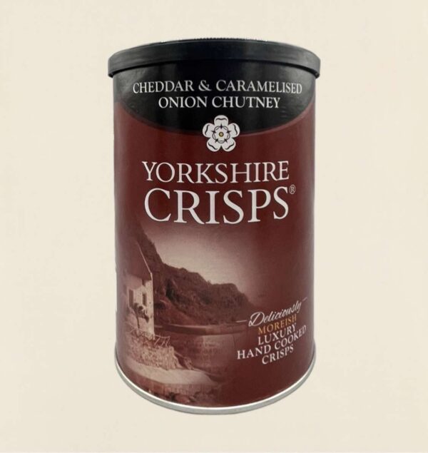 Yorkshire Crisps Cheddar & Caramelised Onion Chutney Drum