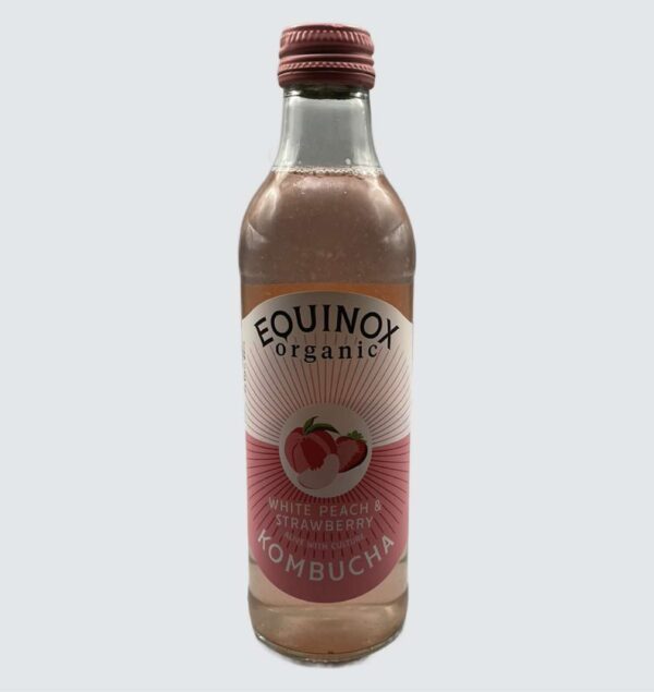 Equinox Organic Peach & Strawberry Kombucha