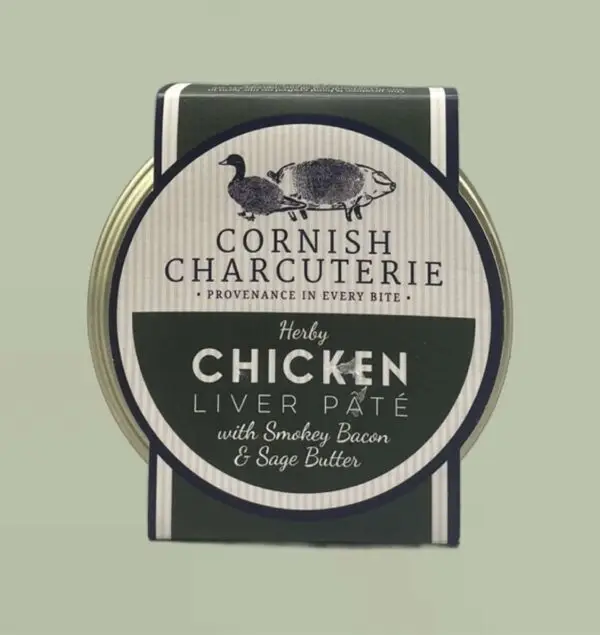 Cornish Charcuterie Chicken Liver Pâté with Smokey Bacon & Sage Butter