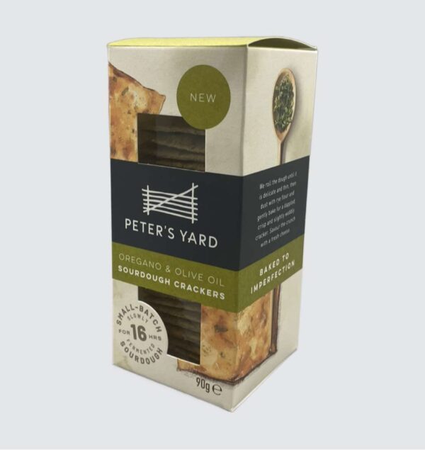 Peter's Yard Oregano & Olive Oil Sourdough Crackers