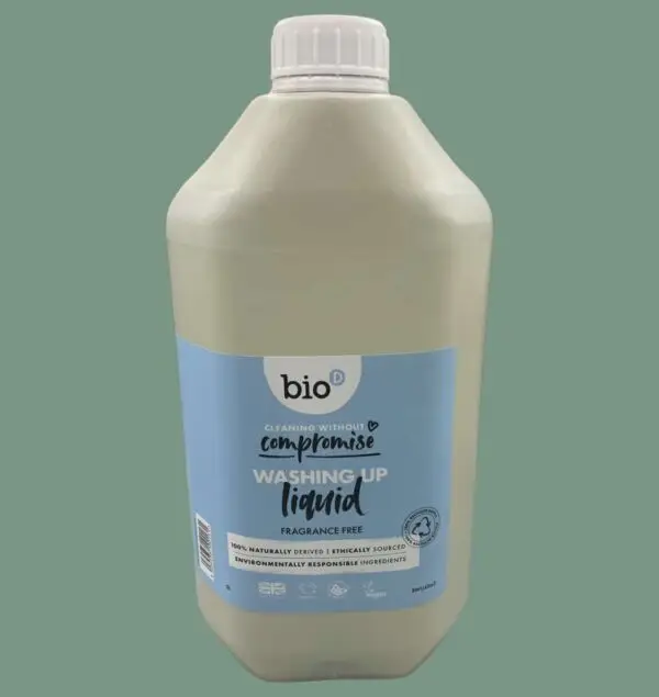 Bio D Unscented Washing Up Liquid 5 Litre