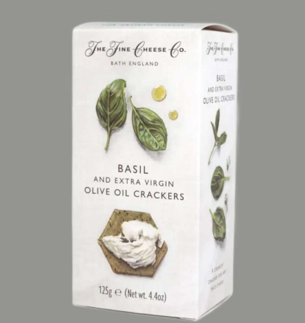 The Fine Cheese Co Basil & Extra Virgin Olive Oil Crackers